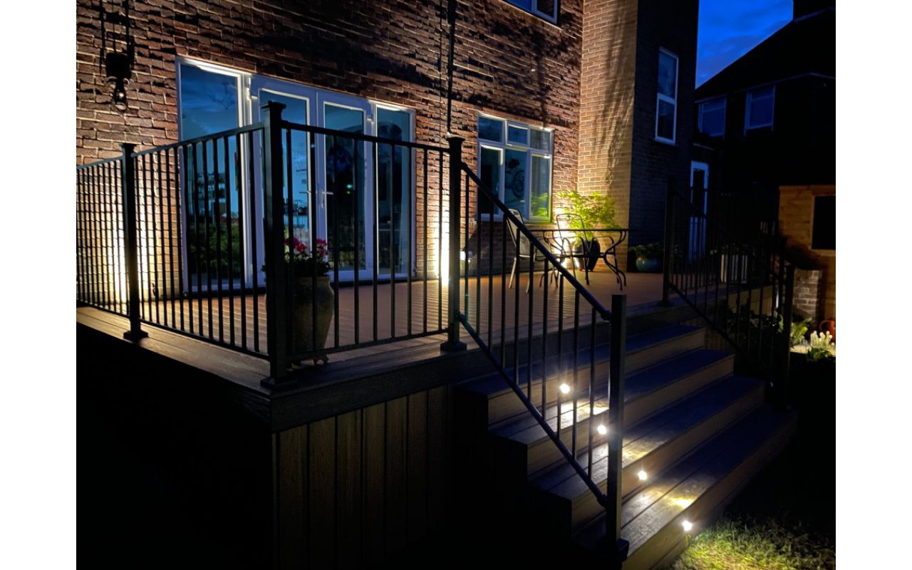 Brown composite decking in Pinner, Hatch End by Karl Harrison