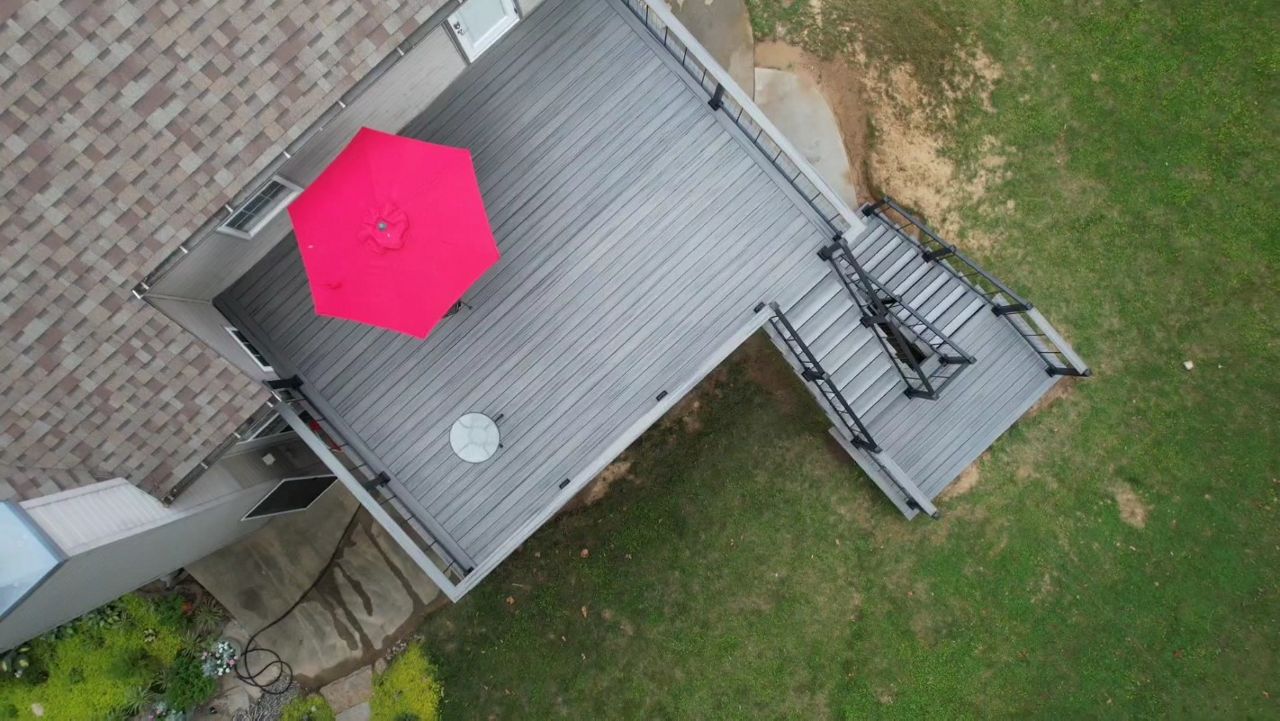 Trex Transcend Island Mist decking