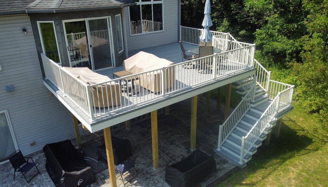 Foggy Wharf deck in Fenton, Michigan