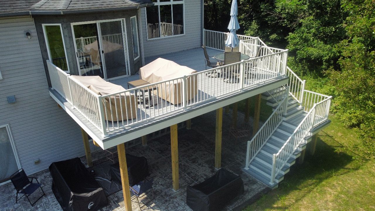 Foggy Wharf deck in Fenton, Michigan