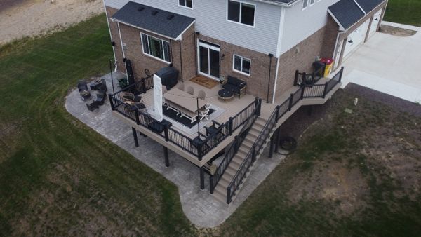 Rope Swing deck in Ortonville, Michigan