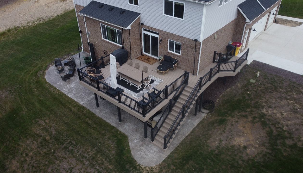 Rope Swing deck in Ortonville, Michigan