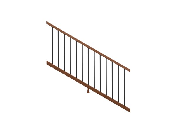 enhance saddle stair composite railing product shot