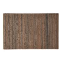 A rectangular panel featuring a realistic faux wood texture with vertical grain patterns. The surface displays a mix of brown tones, mimicking natural wood bark. The image is shot from above, highlighting the detailed grooves and texture. No visible text, numbers, or branding are present. The overall style is rustic and natural.