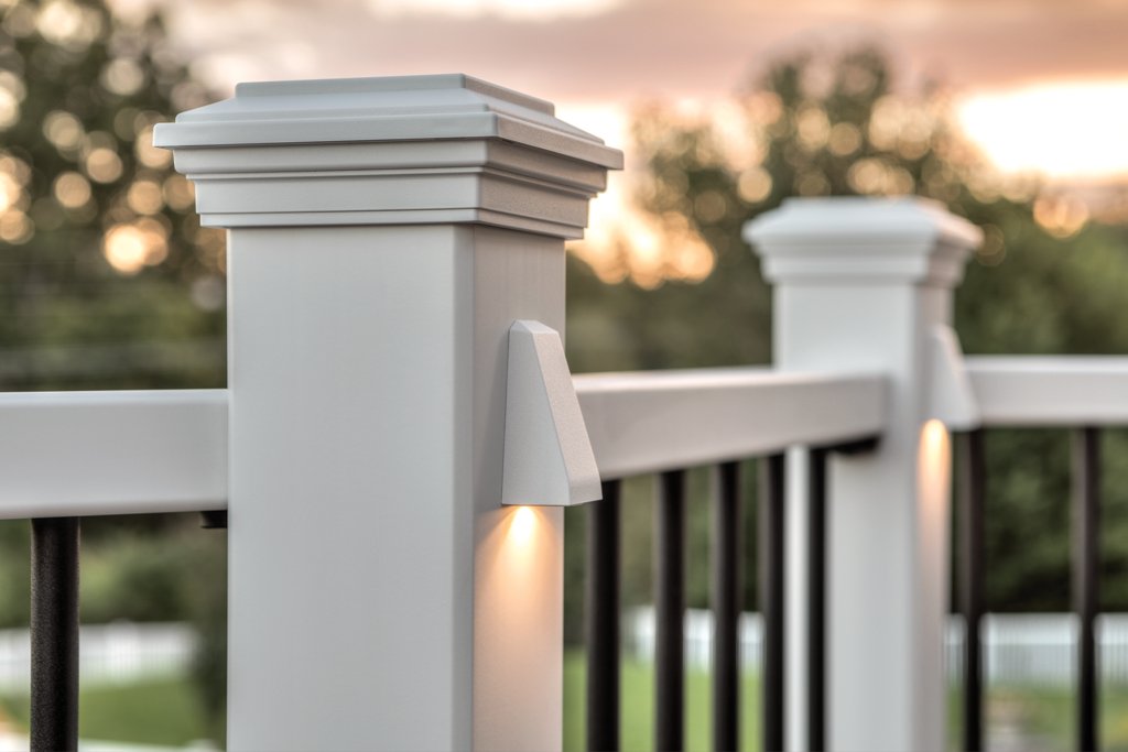 Deck Railing Post Lights Tru Scapes 4.5 Inch X 4.5 Inch LED Deck