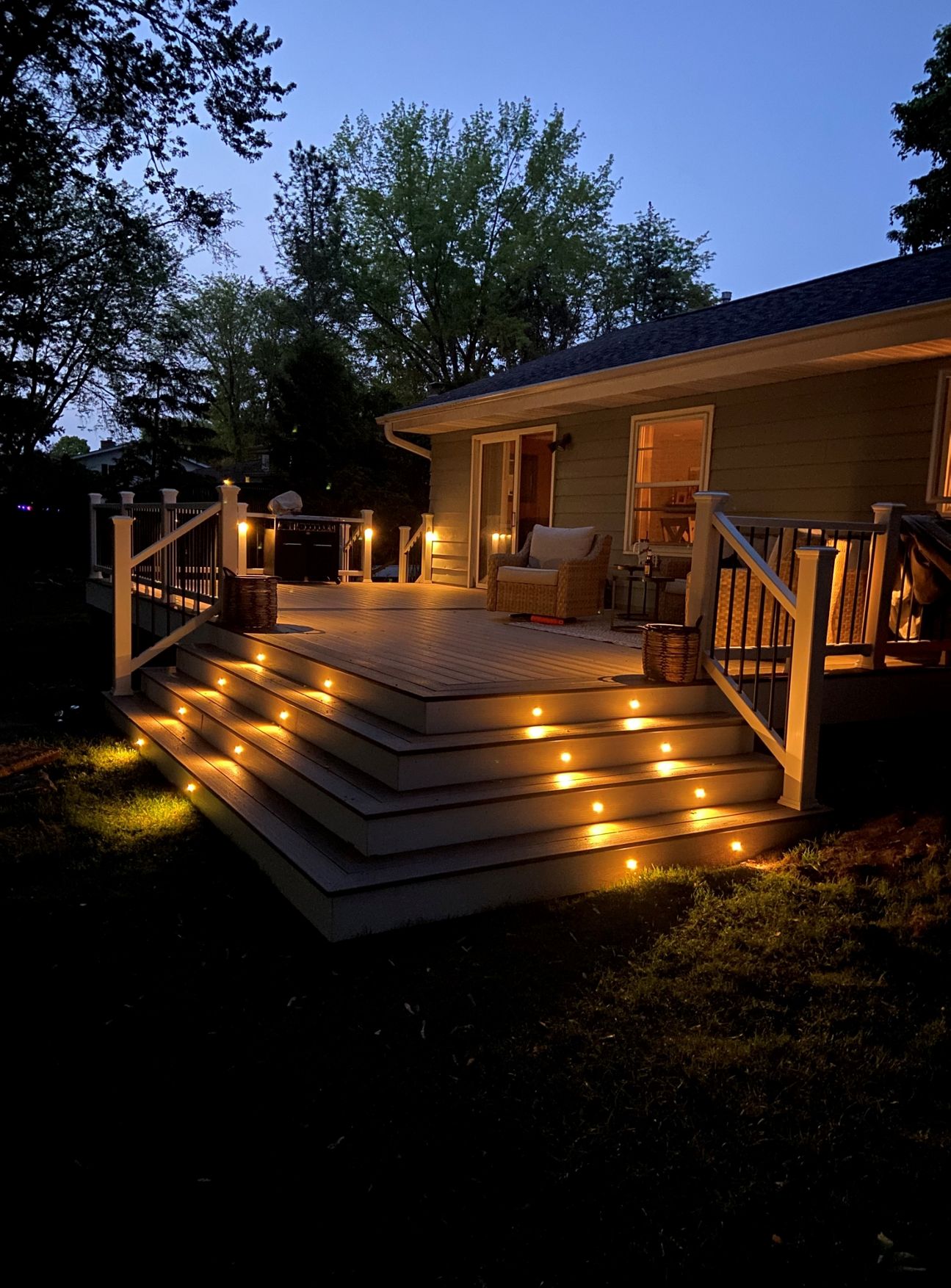 Outdoor Deck Lighting Fixtures Types Of Deck Lighting | O'Keefe Built