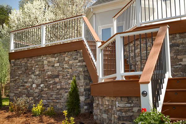 stairs with decking and fascia