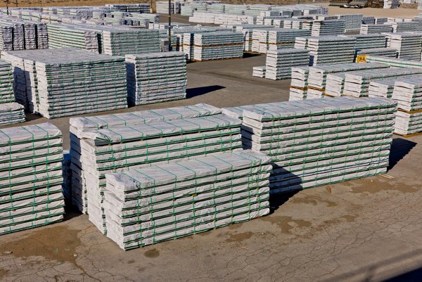 Bundles of Trex at the Trex Fernley plant in Nevada