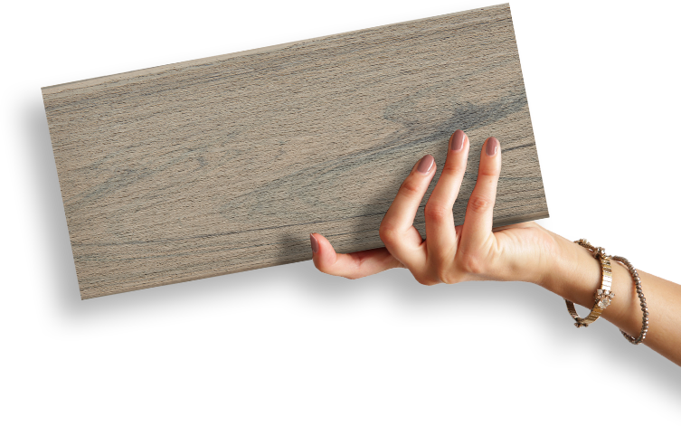 hand holding a board