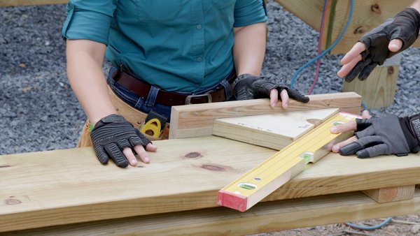 Install Deck Stairs 