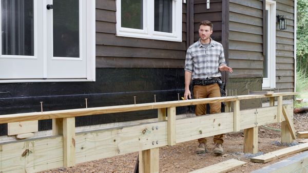 How To Install A Deck Ledger Board And Attach Flashing | Trex