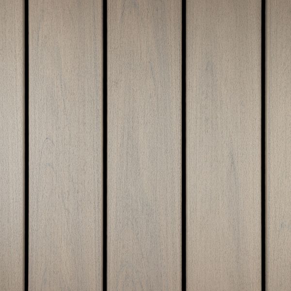 The image features a close-up view of several light-colored wooden planks arranged vertically. The surface displays subtle wood grain textures and a neutral beige tone. The planks are evenly spaced, creating a clean and orderly visual effect. No visible text, numbers, or logos are present in the image.