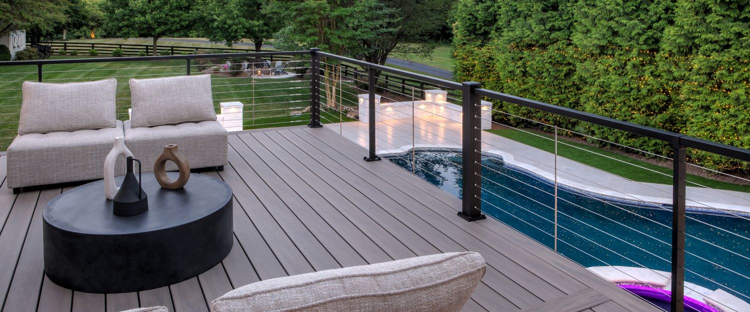 Biscayne Decking with Cable Railing