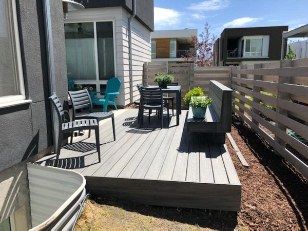 Island Mist built in bench. Daybreak South Jordan UT