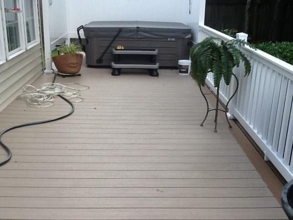 Great area for a hot tub and privacy fence in New Bern, NC