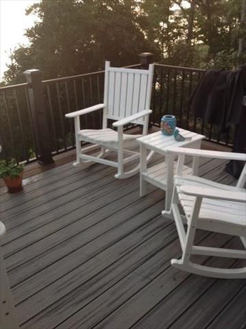 Trex Island Mist Decking and Reveal Railing
