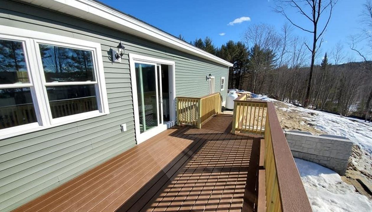 Trex Select Decking with PT Railing and Trex Top Cap
