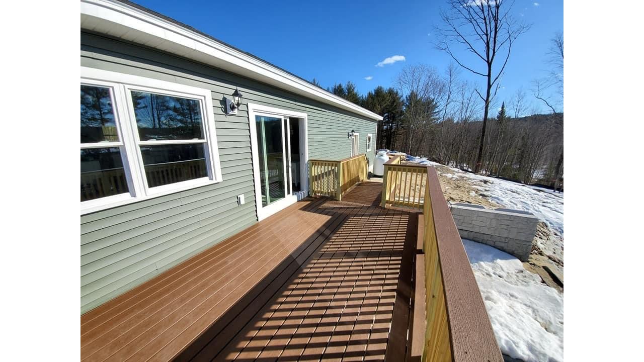 Trex Select Decking with PT Railing and Trex Top Cap