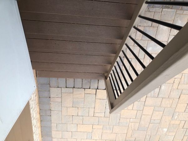 When wood stairs would warp and cup, Trex stairs maintain their integrity