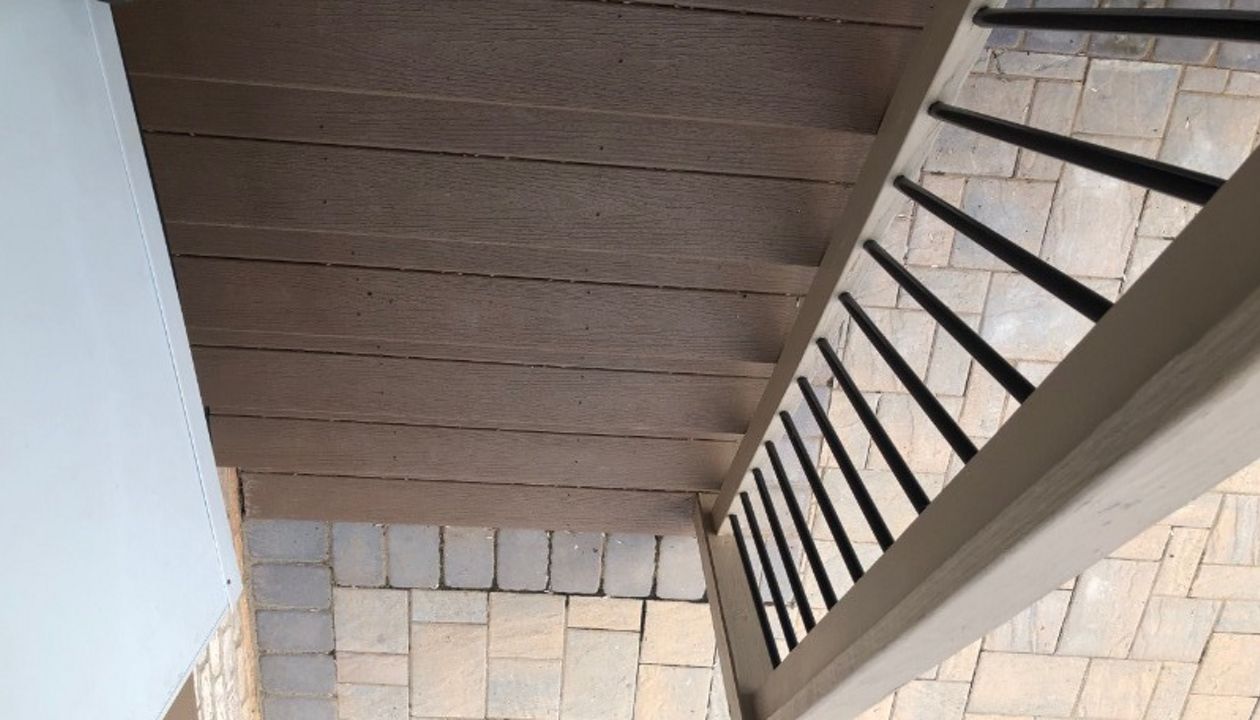 When wood stairs would warp and cup, Trex stairs maintain their integrity