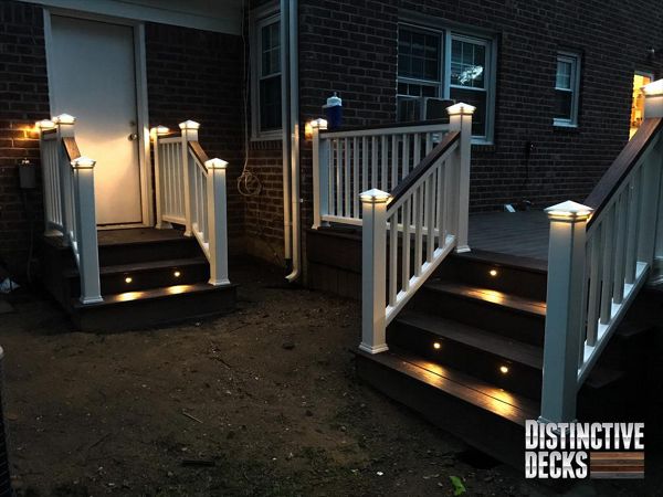 Custom Trex Transcend Spiced Rum / Lava Rock w/ Cocktail rail & Trex Lighting - Nassau County