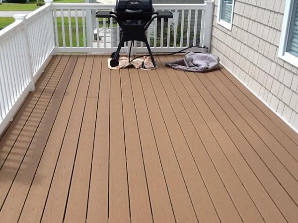 Deck is great for entertaining and grilling