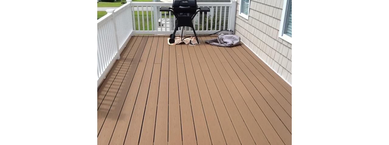 Deck is great for entertaining and grilling