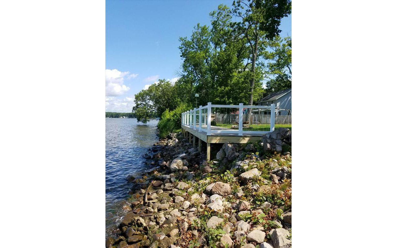 Rope Swing with glass railing