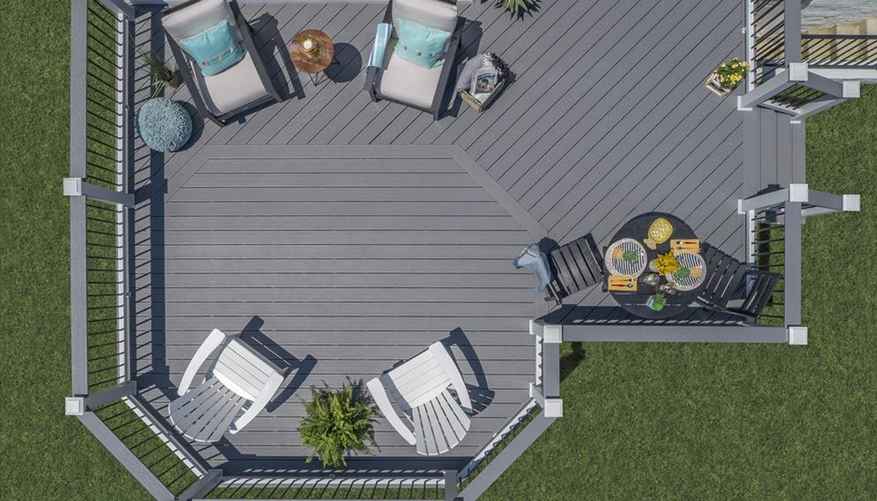 Aerial view of Trex Select Deck/Rail