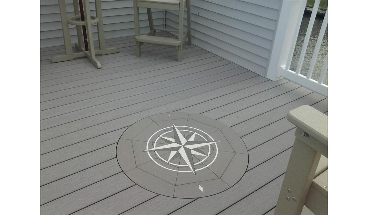 Custom Trex Deck with inlay in Lavallette NJ