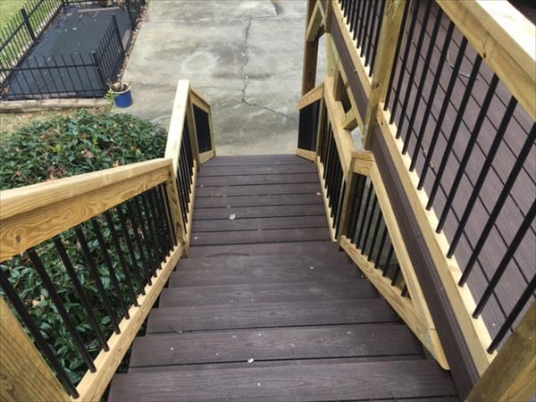 Trex Transcend stairs take a beating but keep looking like new