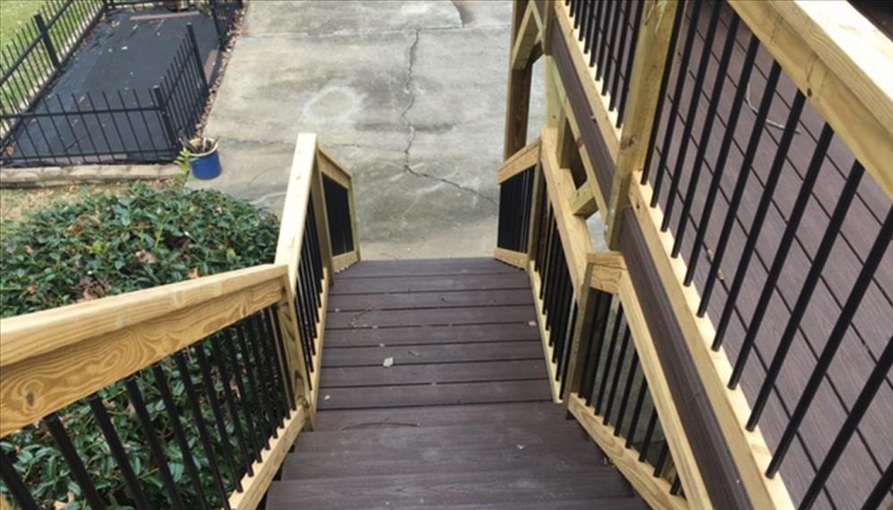 Trex Transcend stairs take a beating but keep looking like new