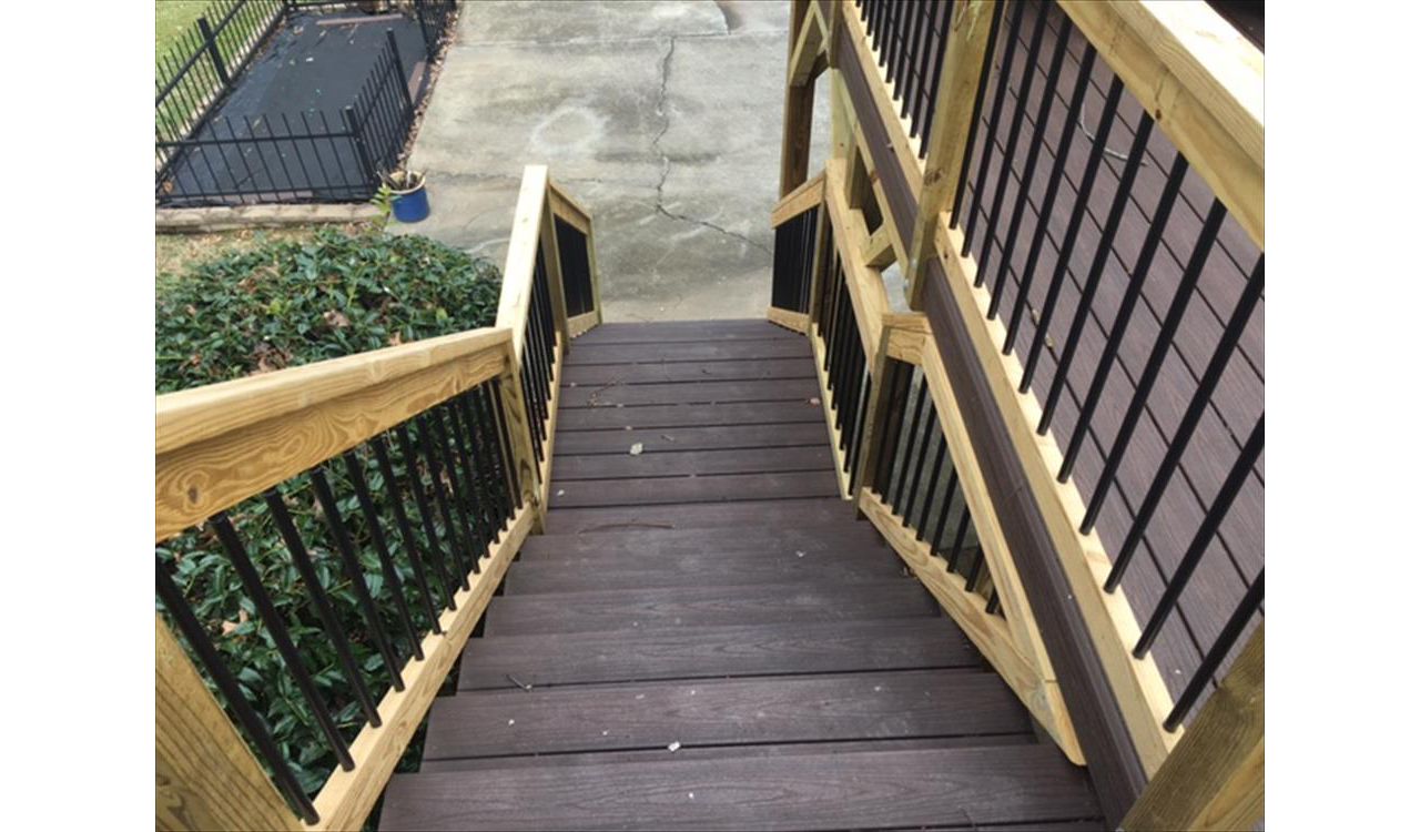 Trex Transcend stairs take a beating but keep looking like new