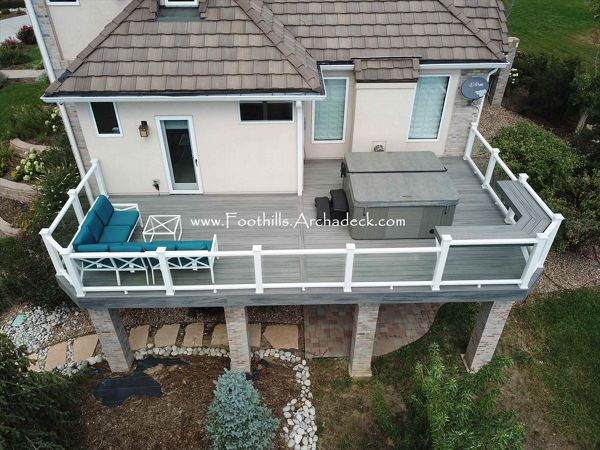 TREX Island Mist deck with Transcend Glass Rails Golden, CO II