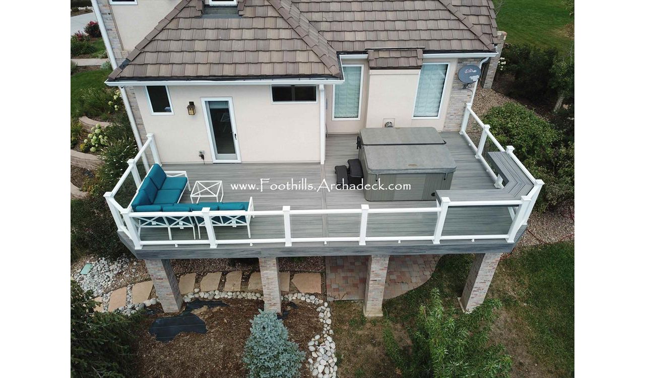 TREX Island Mist deck with Transcend Glass Rails Golden, CO II