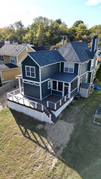 Custom wrap-around Trex deck