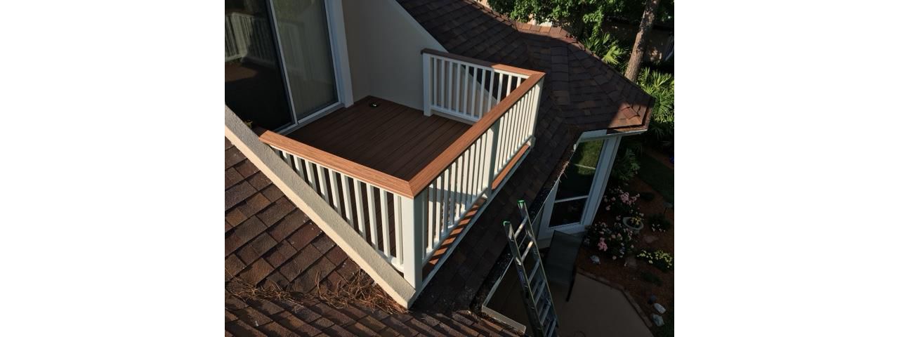 Trex Tiki Torch Balcony in Jacksonville, FL