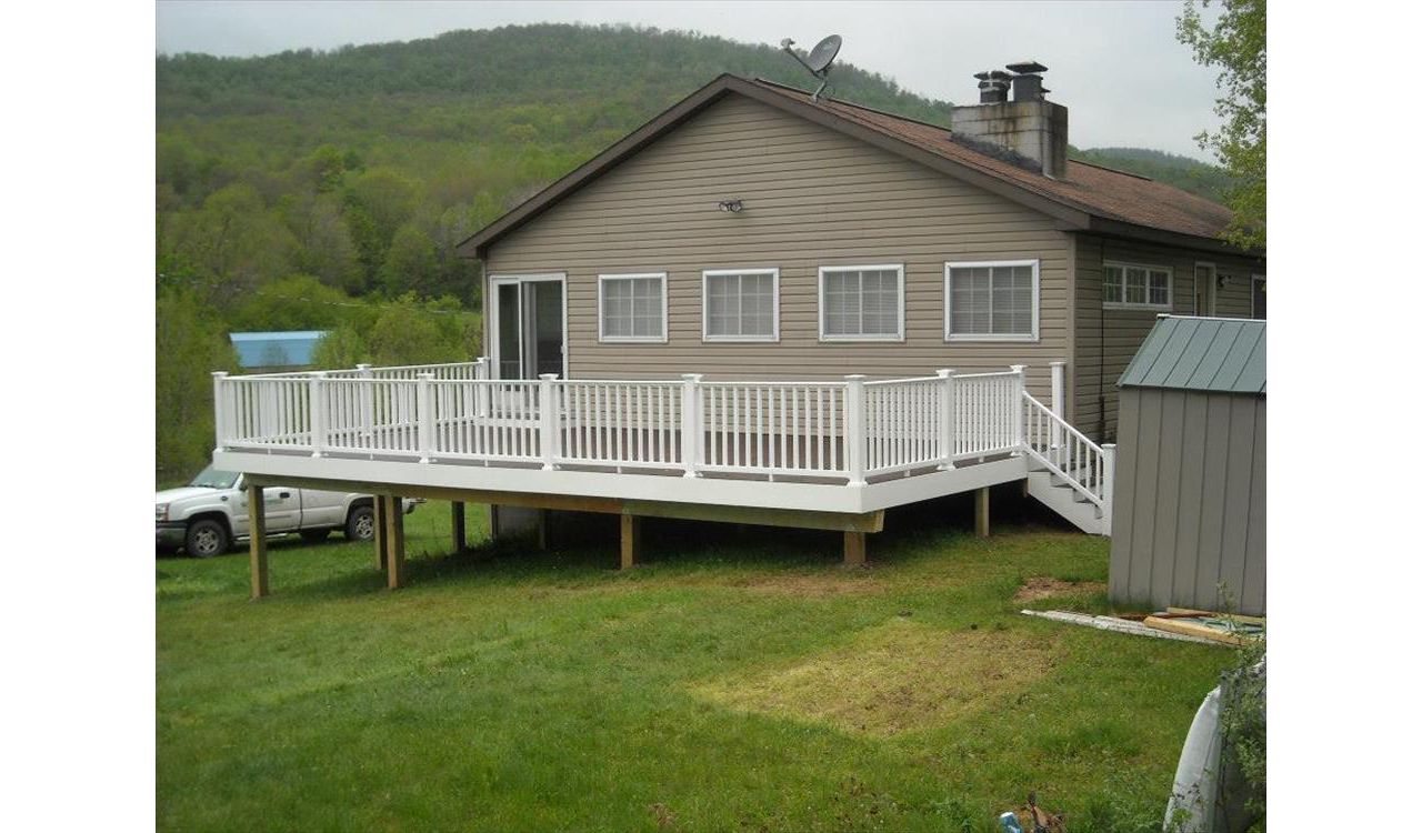 Trex fire pit decking