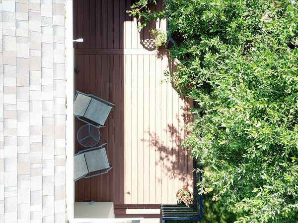 Aerial view of Trex deck, Austin, TX