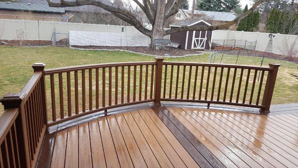 Trex Tiki Torch Meridian, ID featuring Trex Custom Curve.