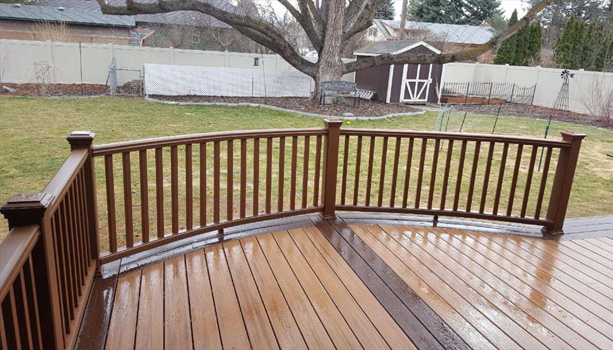 Trex Tiki Torch Meridian, ID featuring Trex Custom Curve.