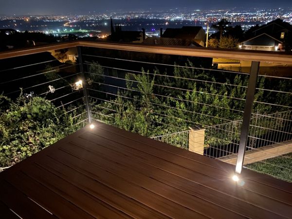 trex decking and feeney cable railings