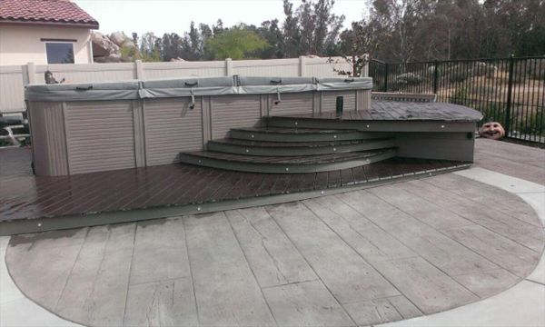 custom spa deck