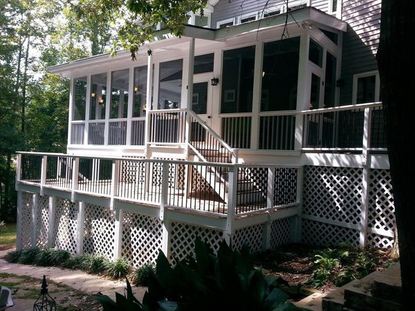 Trex Deck with Screened In Porch