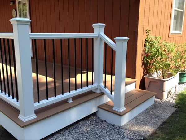 Transcend white railing wiith aluminum balusters