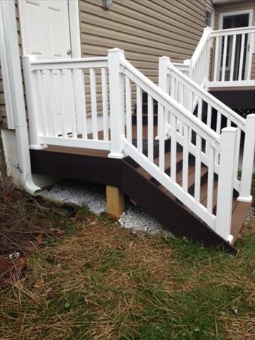 Trex fascia is consistant and finishes off project