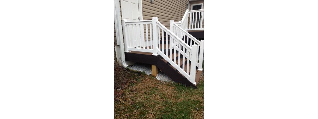 Trex fascia is consistant and finishes off project