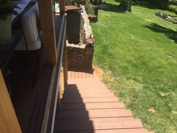 Trex Transcend stairs resist the warping and checking of wood