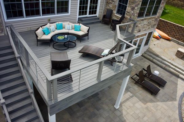 Trex Transcend Island Mist decking