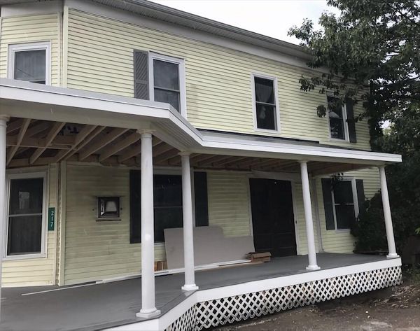 Custom Front Porch with Trex